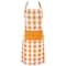 Pumpkin Spice Heavyweight Check Fringed Chef Apron